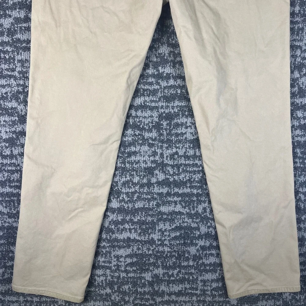 Banana Republic Slim Twill Traveler Pants Mens 40x32 Khaki Tan Stretch